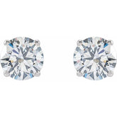 14K White 2 1/2 CTW Lab-Grown Diamond Stud Earrings
